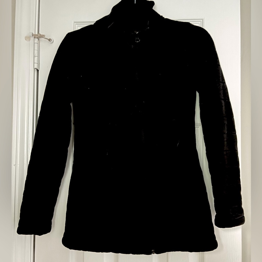 THE NORTH FACE XS Cotton Quilted Lined Full Zip Black Jacket